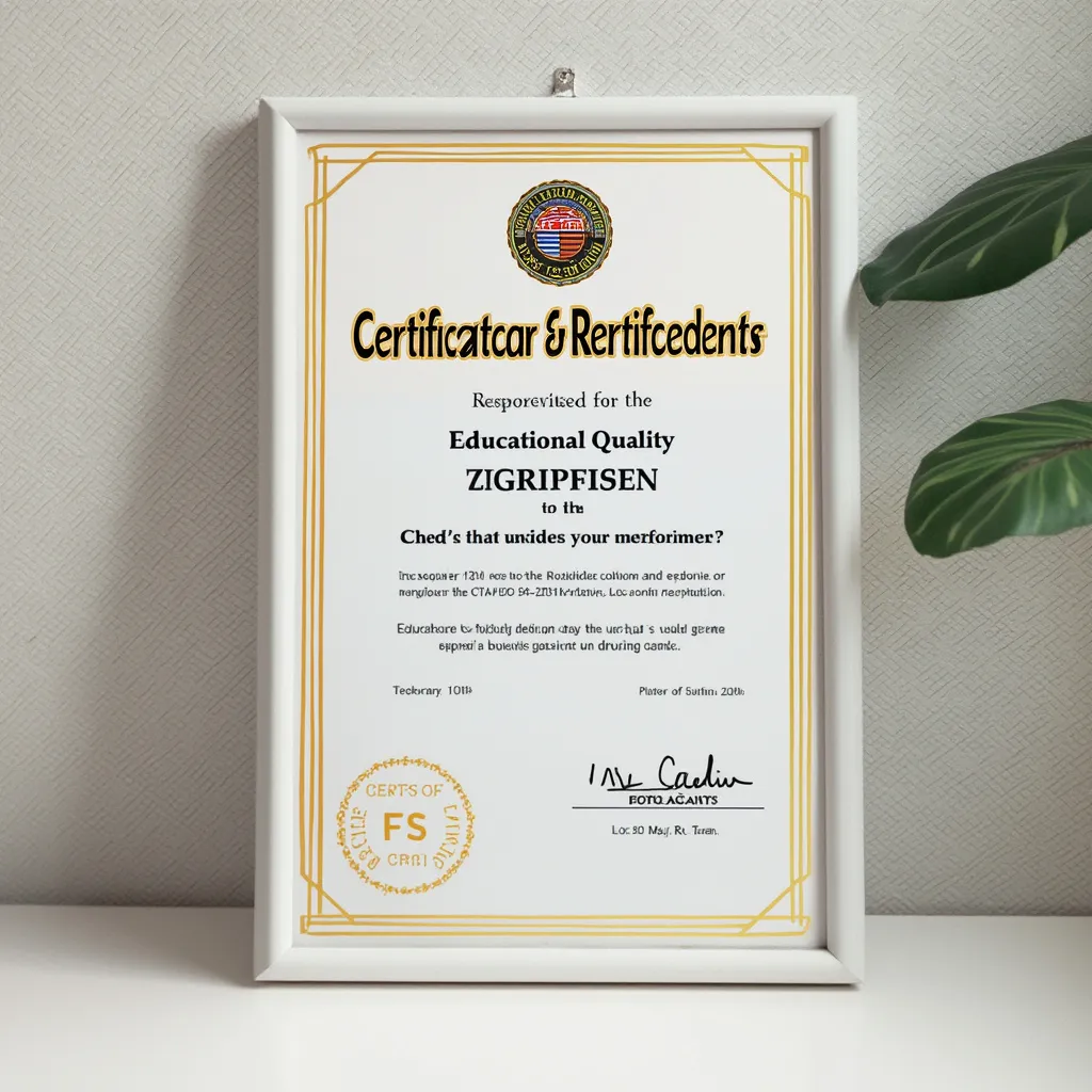 Certificat de qualité